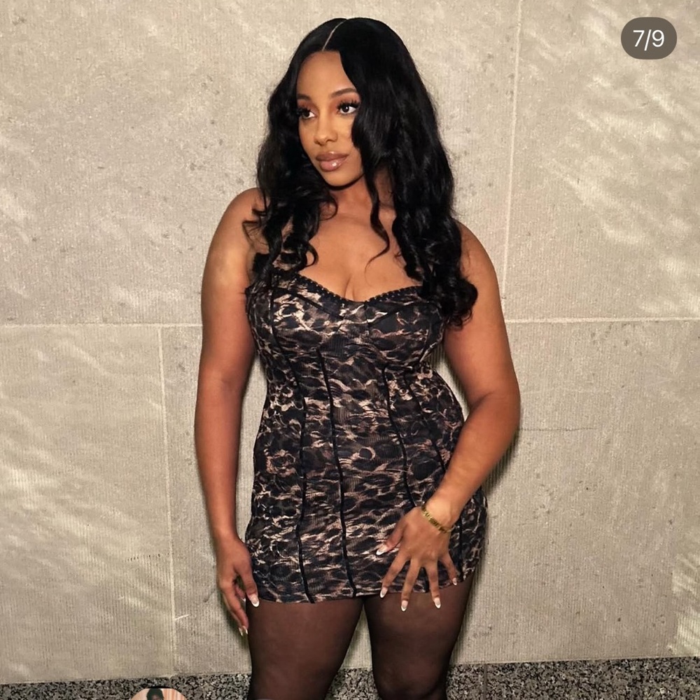 Fashion Nova Leopard Print Mini Dress